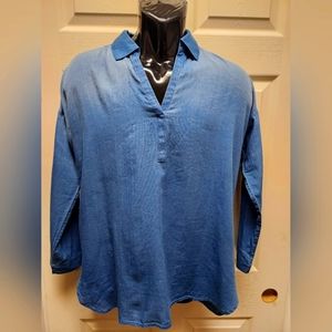 Pure Jill indigo blouse
